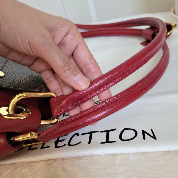 💕Beautiful DISCONTINUED Tote Bag LOUIS VUITTON Olympe MM Monogram MAGENTA - Picture 5 of 16